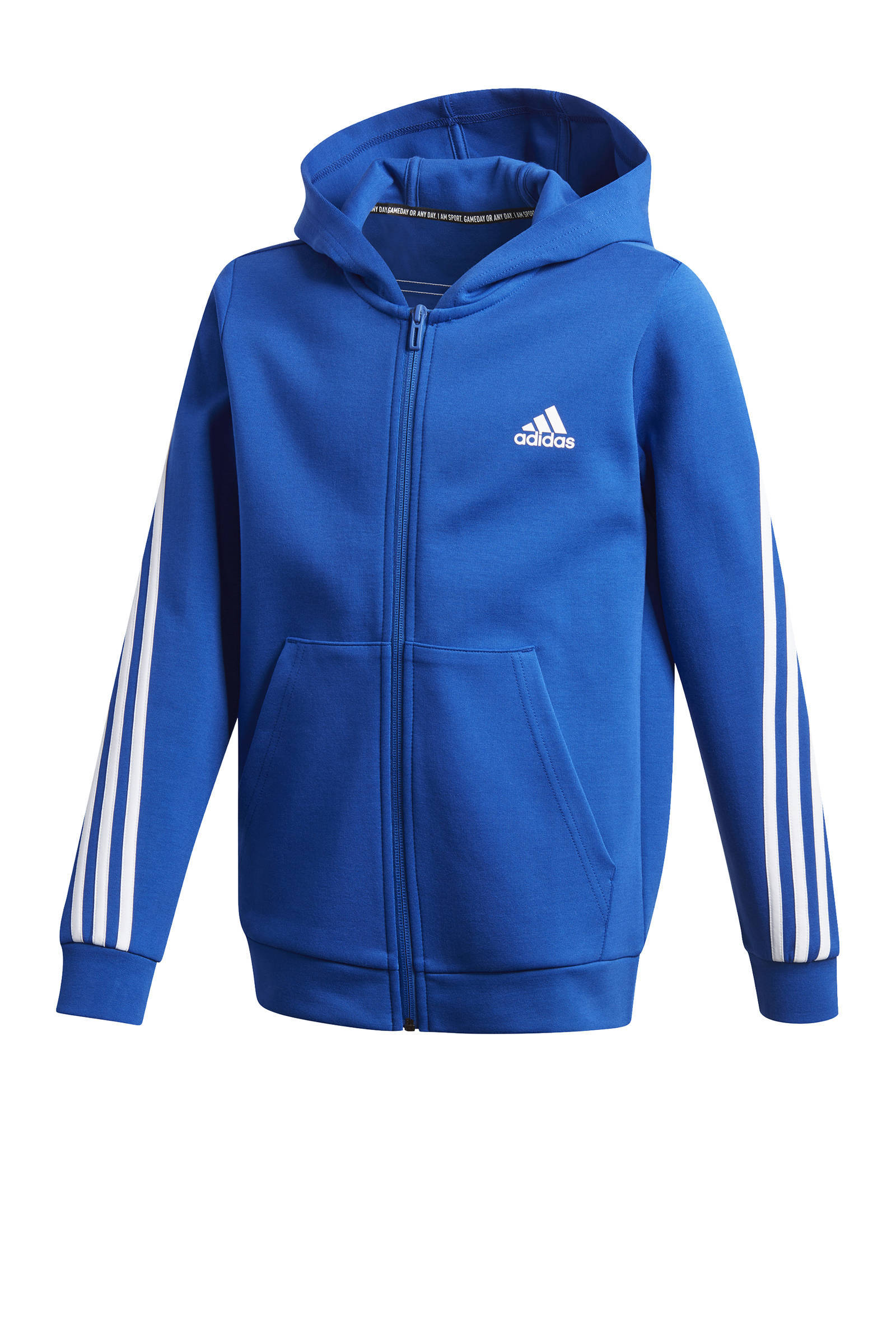adidas Performance sportvest kobaltblauw/wit | wehkamp