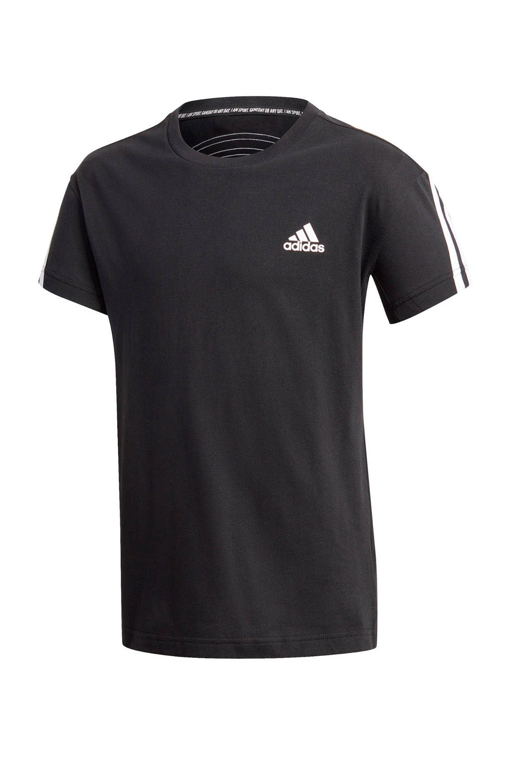 adidas Performance sport Tshirt zwart/wit wehkamp