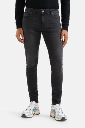 skinny L32 jeans zwart washed