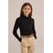 WE Fashion ribgebreide coltrui Myla zwart