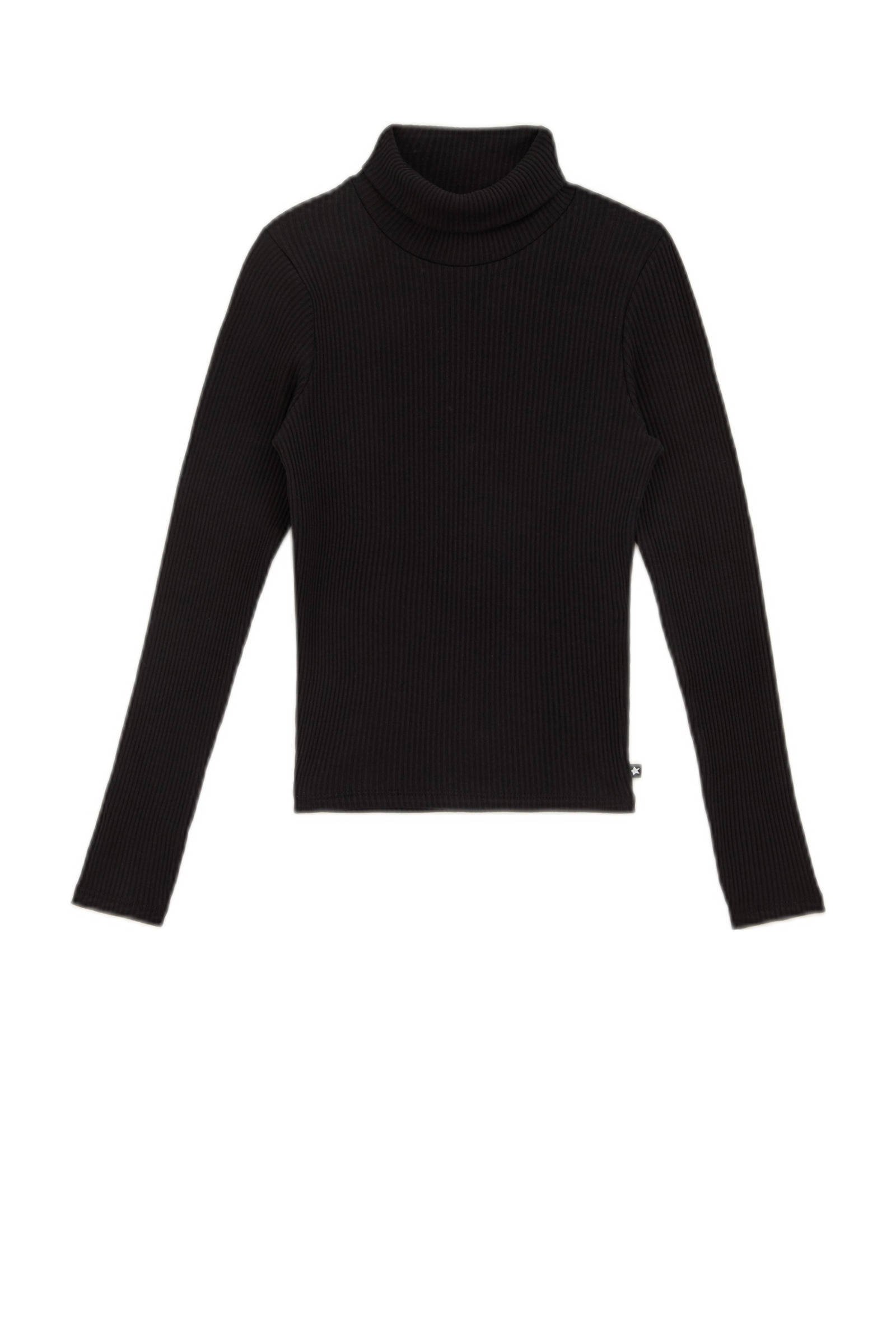 WE Fashion ribgebreide coltrui Myla zwart | wehkamp WE Fashion ribgebreide trui zwart | wehkamp