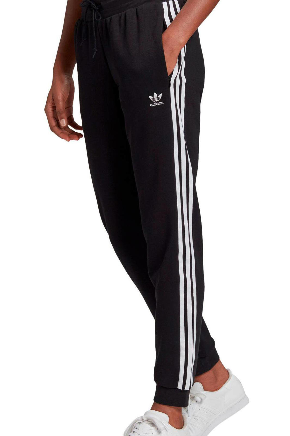 muziek kamp Dierbare adidas Originals Adicolor joggingbroek zwart | wehkamp