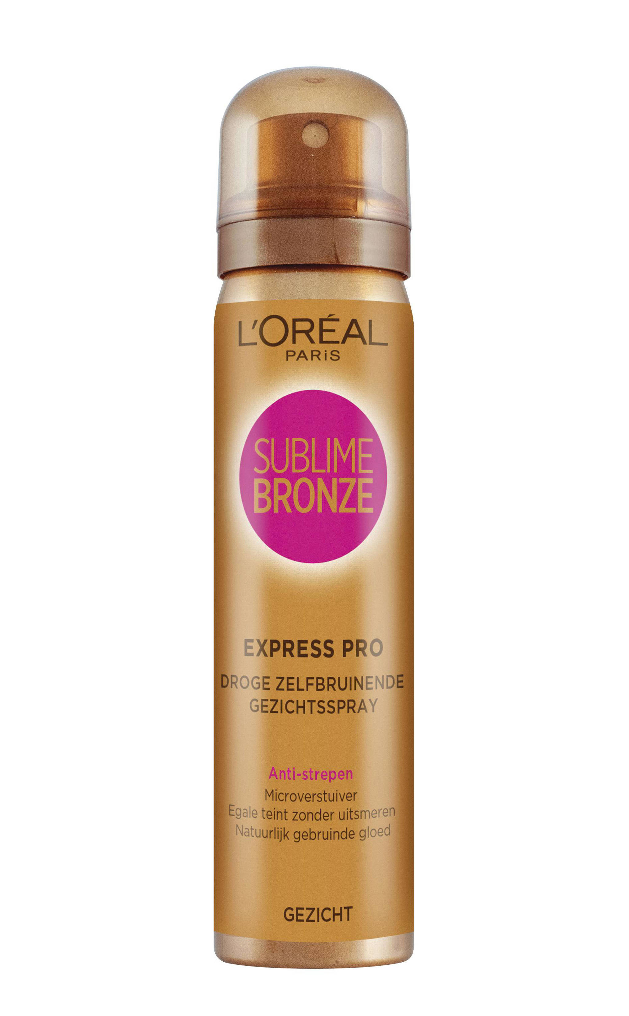 L'Oréal Paris Sublime Bronze Face spray zelfbruiner 75 ml wehkamp