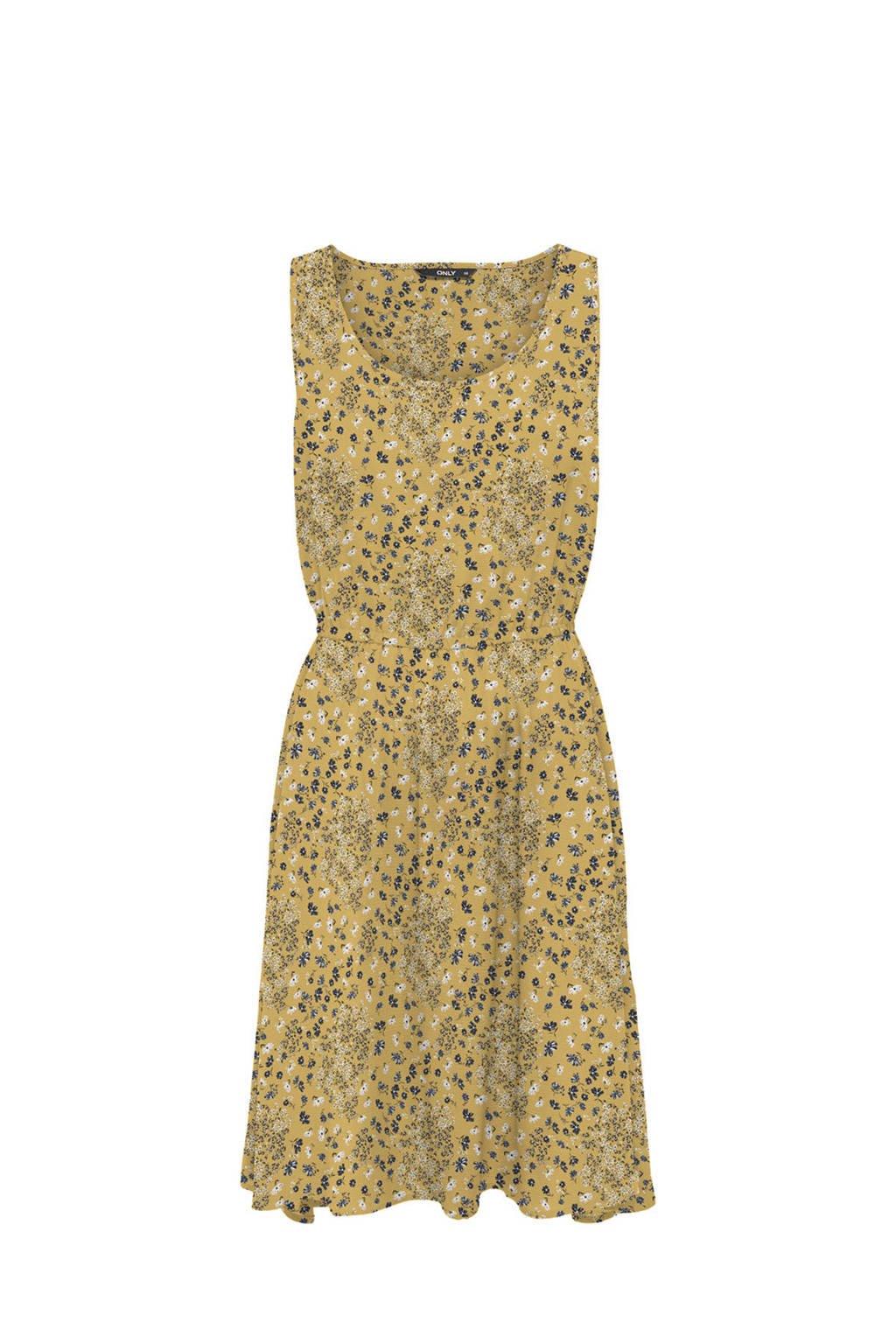 ONLY jurk met all over print geel, Geel