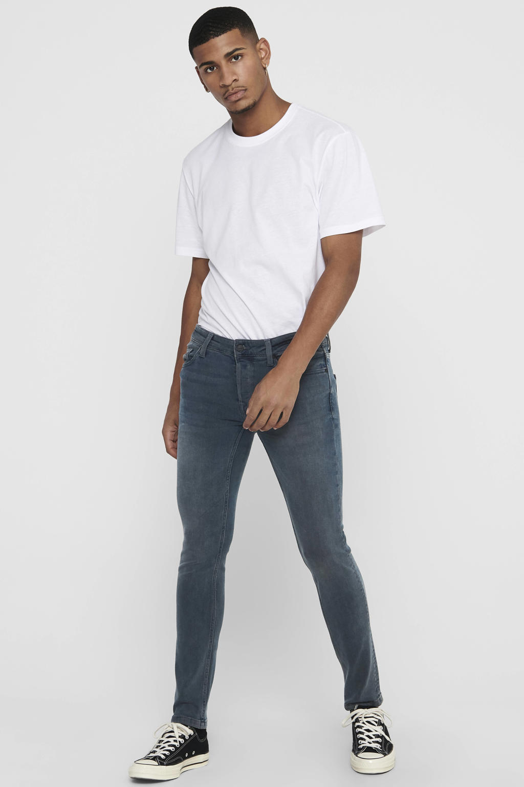 ONLY & SONS slim fit jeans ONSLOOM grijsblauw 7090