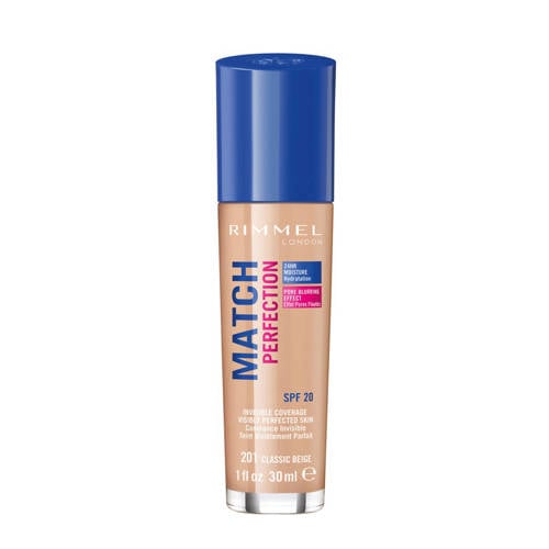 Wehkamp Rimmel London Match Perfection foundation - 201 Classic Beige aanbieding