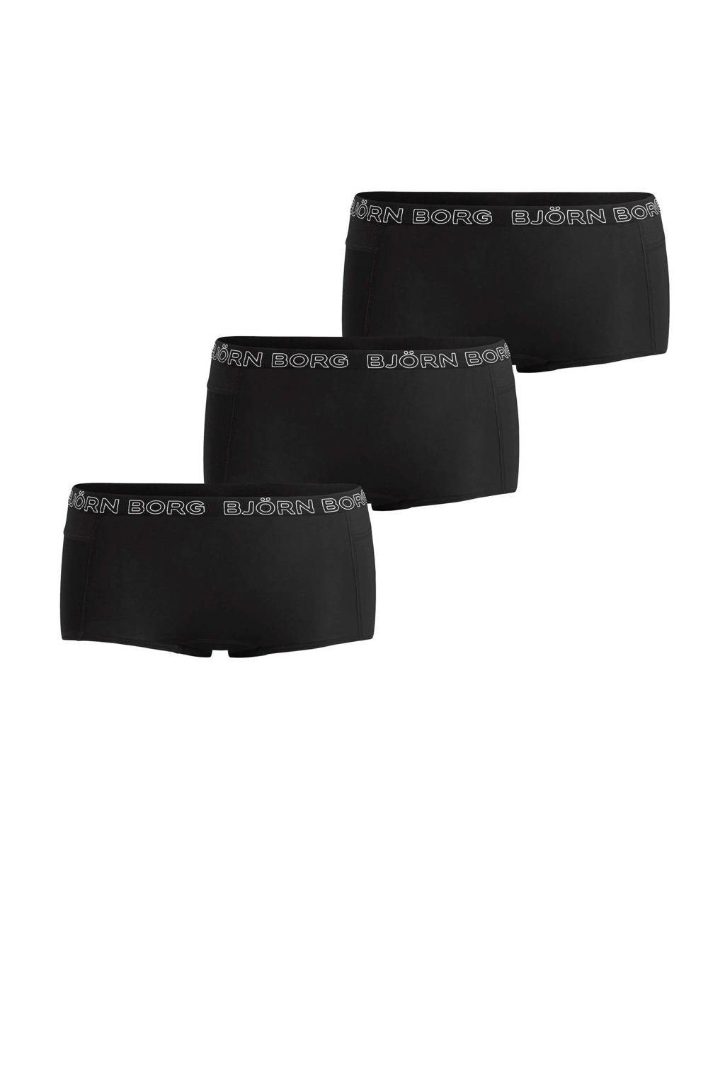 Björn Borg short (set van 3), Zwart
