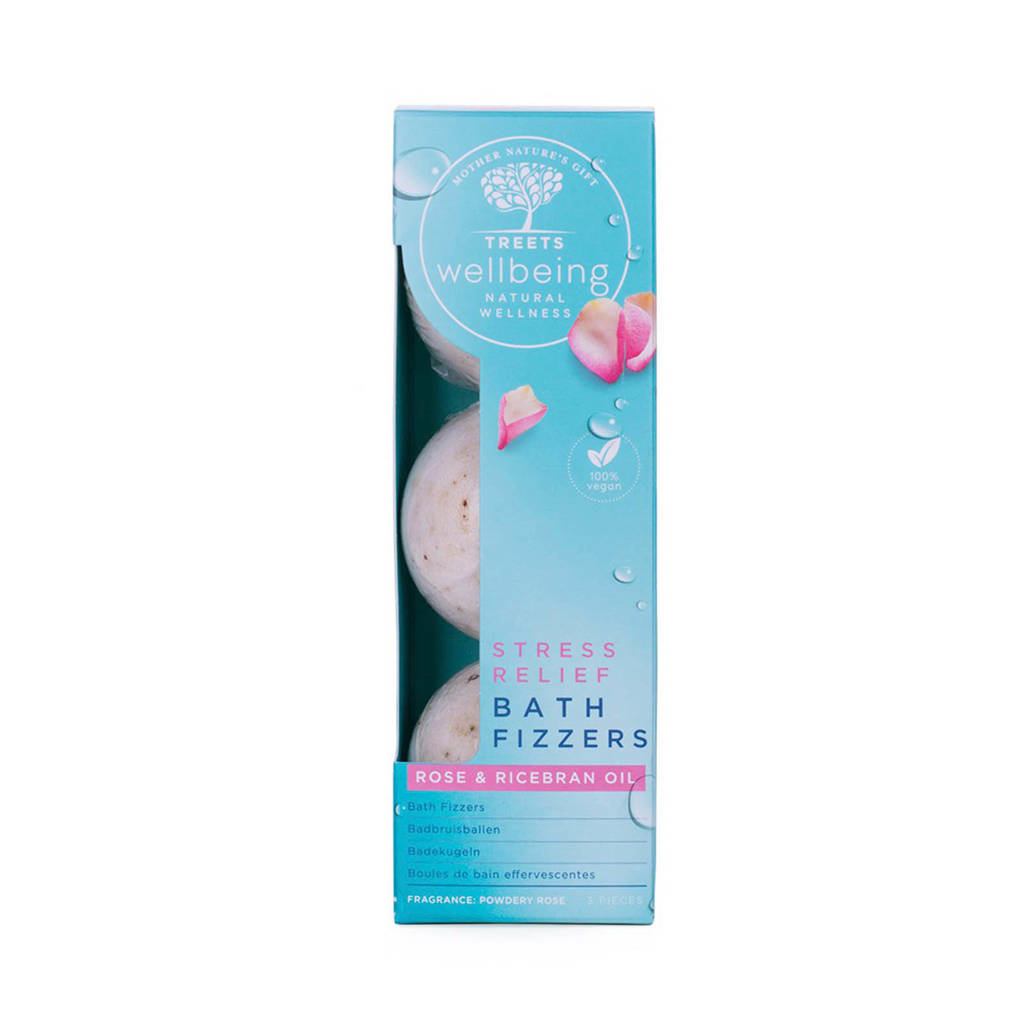 Treets Bath Fizzers Stress Relief bruisballenset