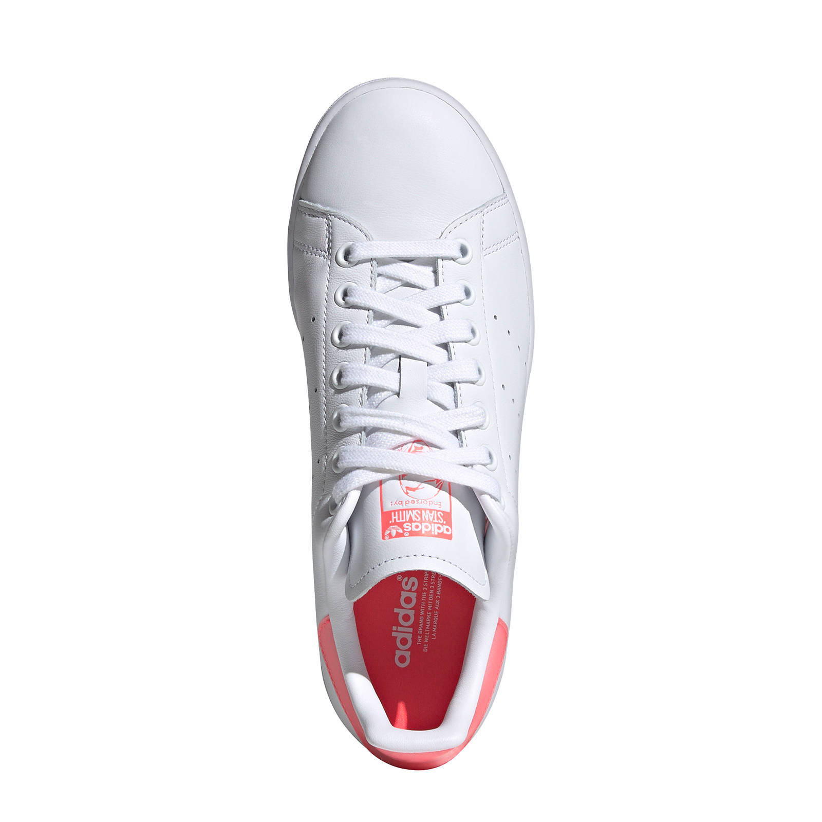 adidas Originals Stan Smith W sneakers wit/roze | wehkamp