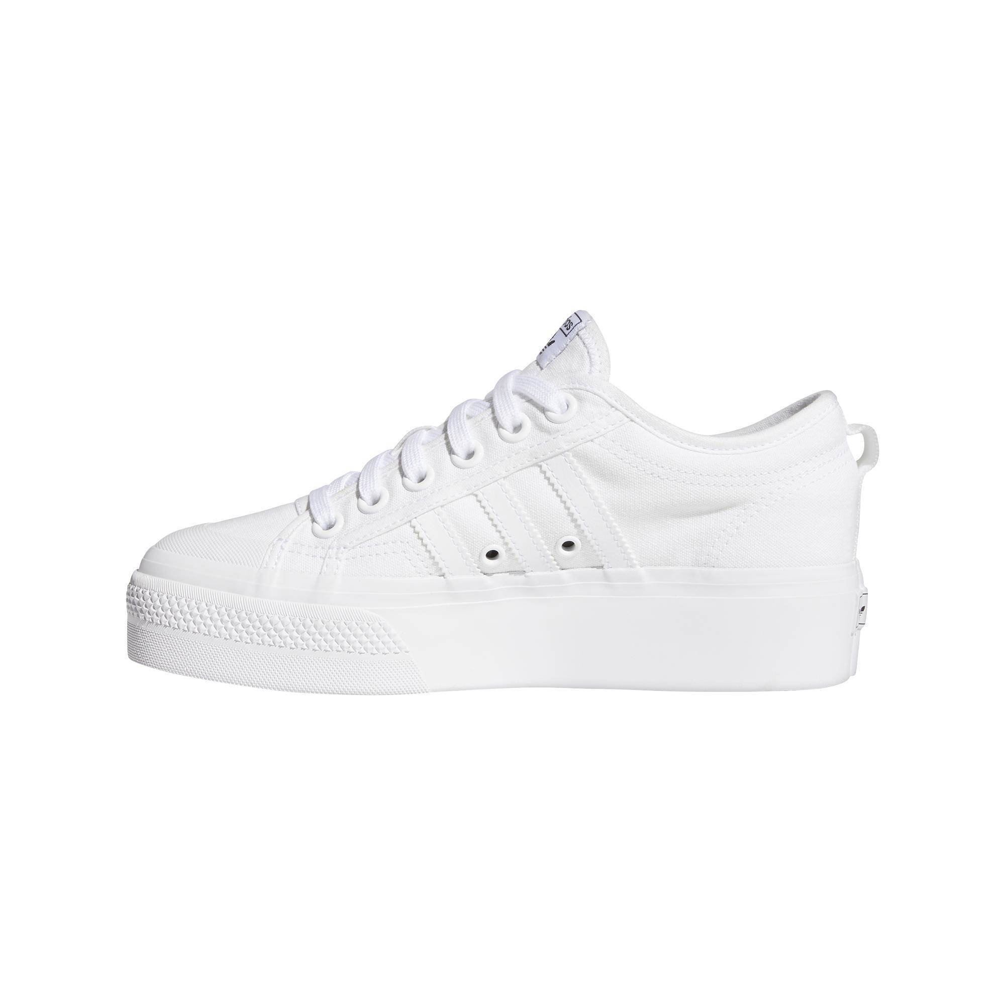 adidas white sneakers platform