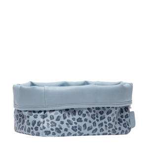 Wehkamp bébé-jou verzorgingsmandje Leopard Blue aanbieding