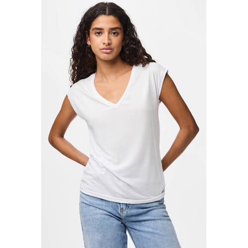 PIECES T-shirt PCKAMALA wit afbeelding