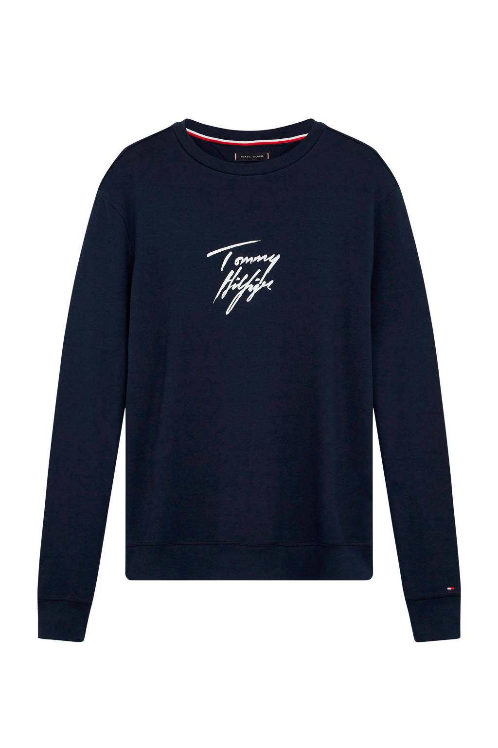 Tommy Hilfiger pyjamatop met logo donkerblauw, Donkerblauw