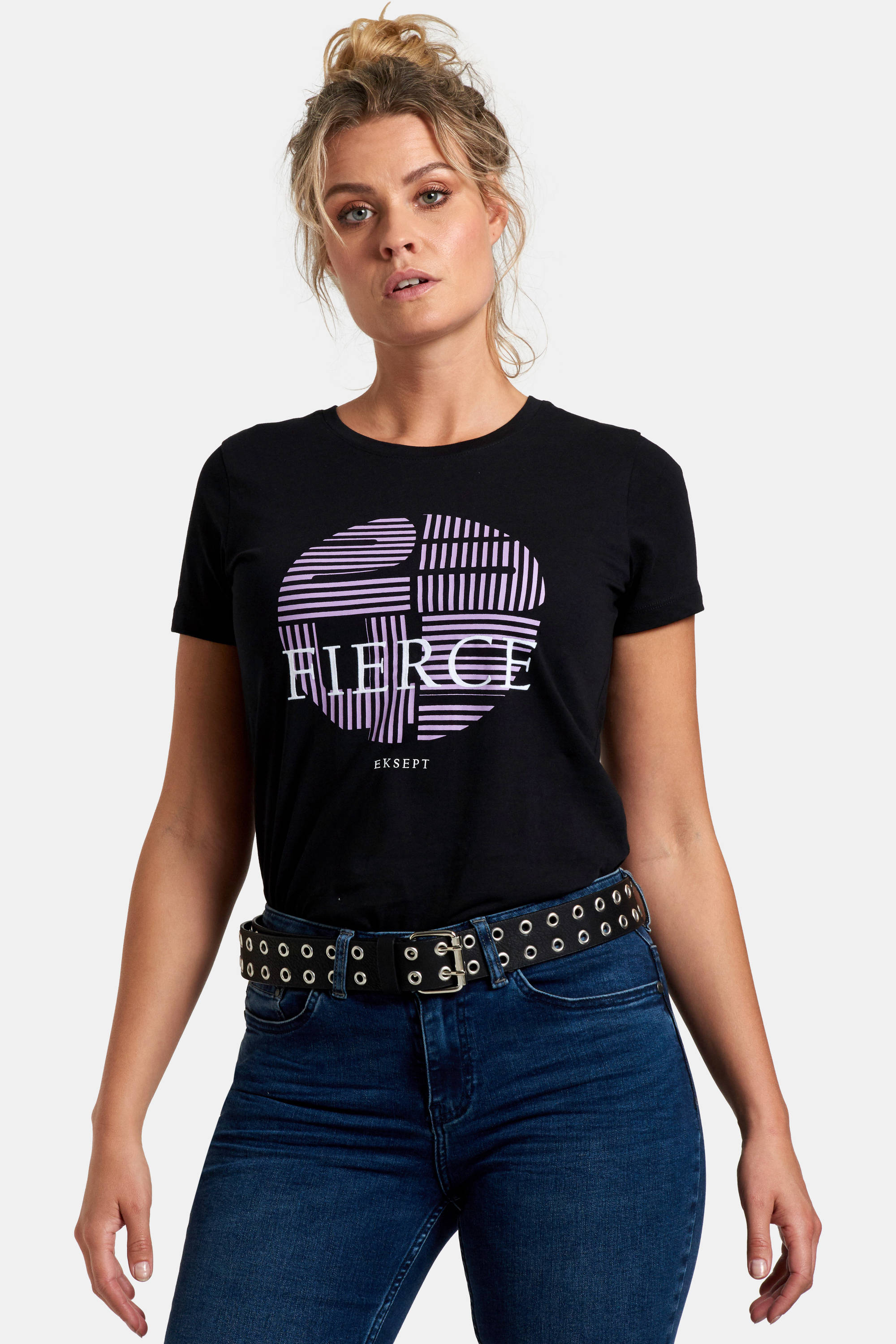 lila t shirt dames