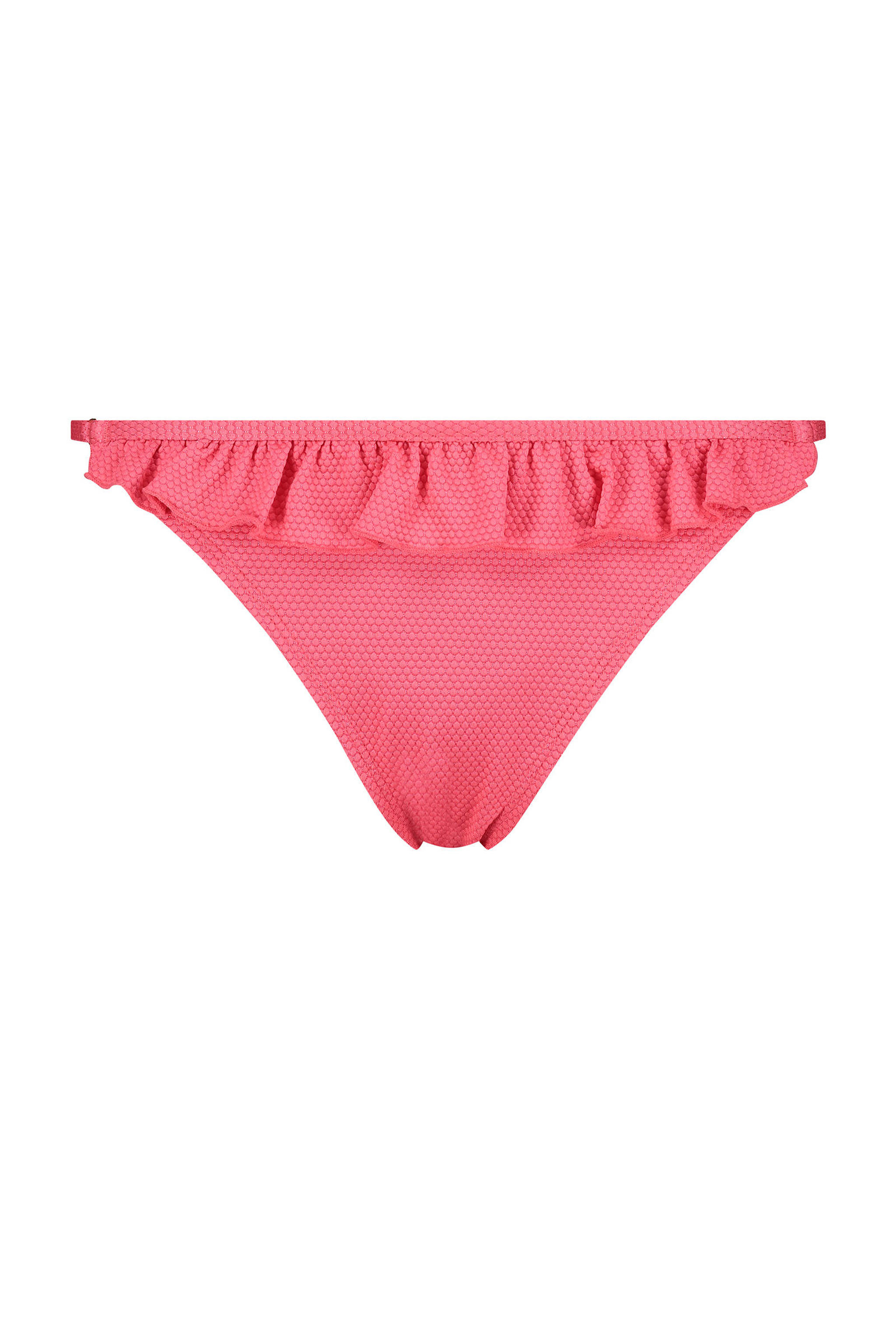 Hunkemöller bikinibroekje Ruffle Dreams met ruches roze wehkamp