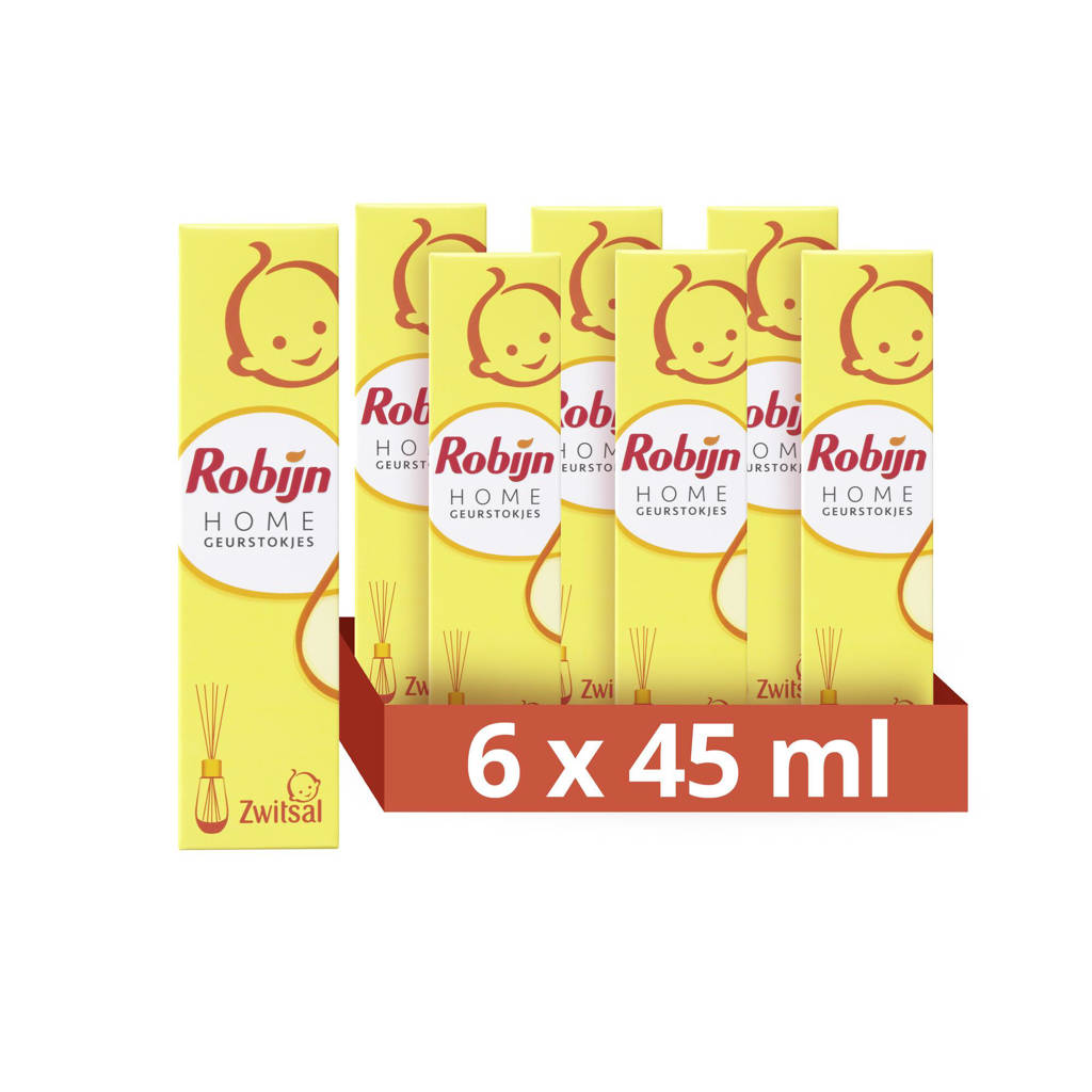 Robijn Home Zwitsal Geurstokjes - 6 x 45 ml - Voordeelverpakking (45 ml)