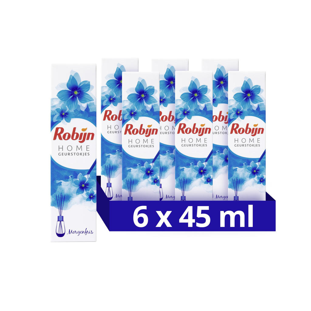 Robijn Home Morgenfris geurstokjes - 6 x 45 ml - voordeelverpakking (45 ml)
