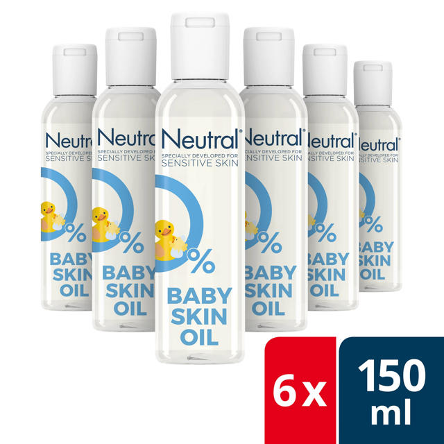 Neutral Baby Parfumvrij huidolie - 6 150 ml | wehkamp