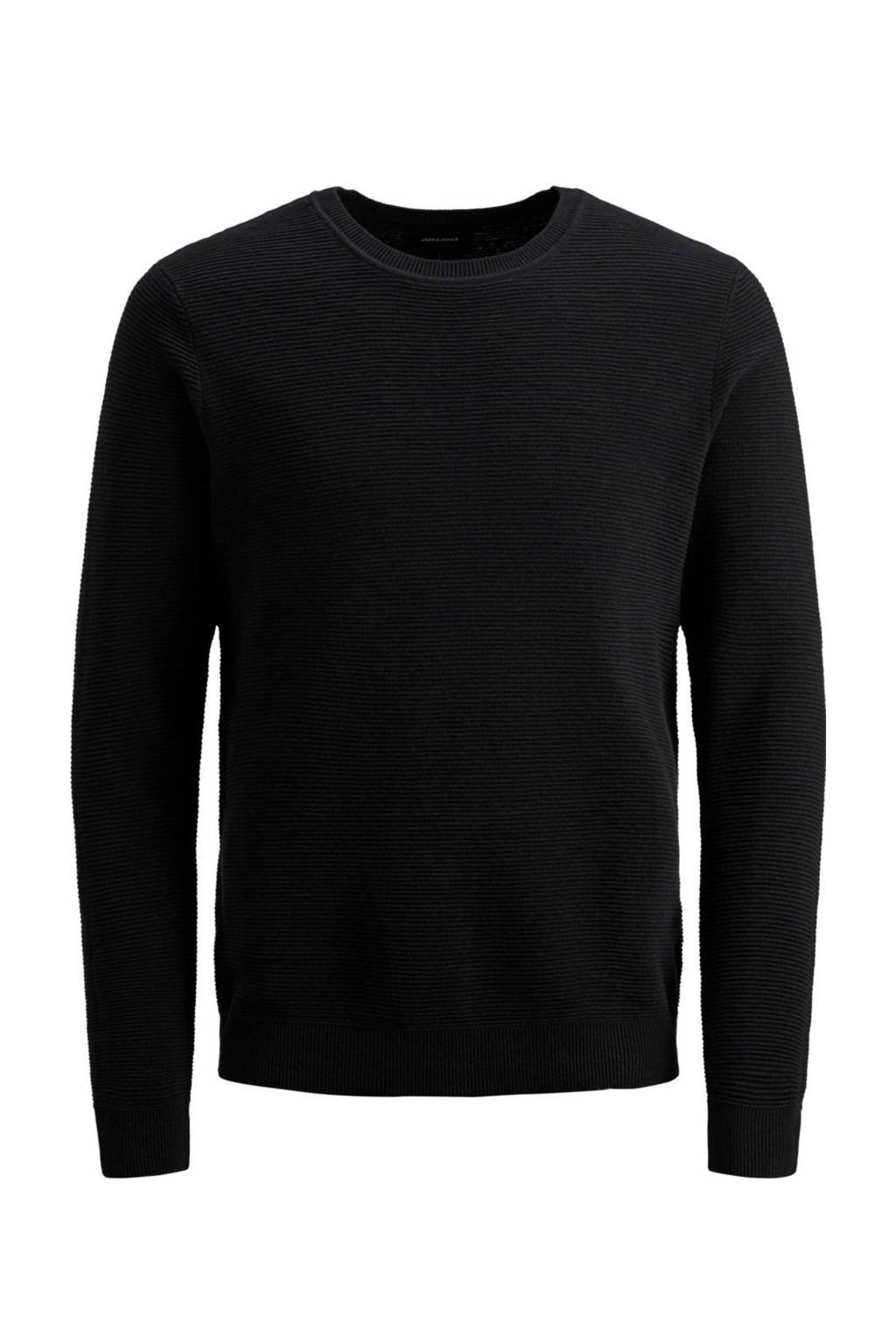 JACK & JONES PLUS SIZE trui zwart, Zwart