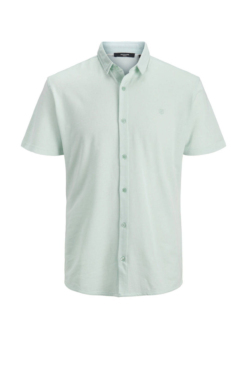 JACK & JONES PREMIUM gemêleerd slim fit overhemd lichtgroen, Lichtgroen