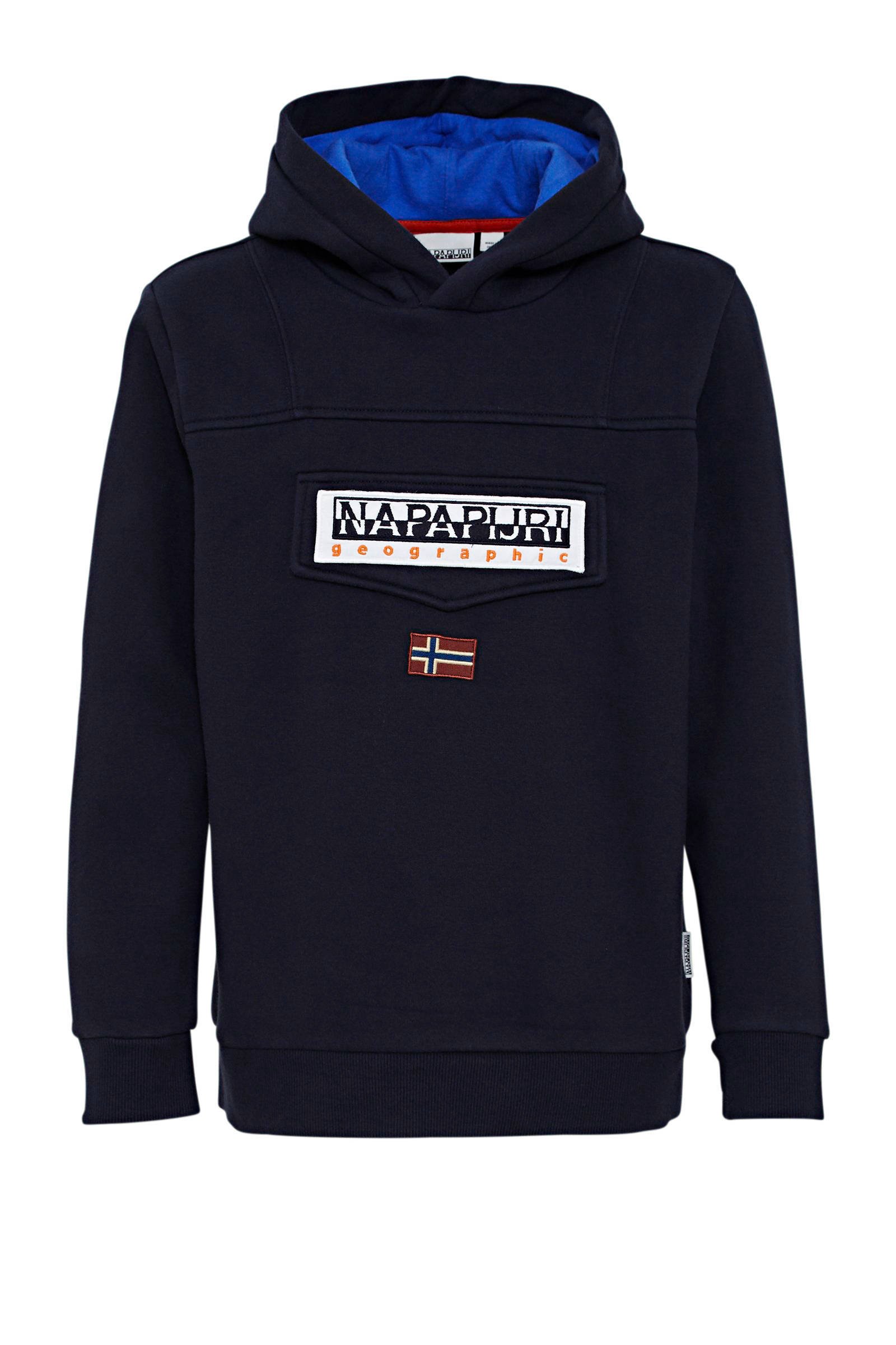 Napapijri hoodie Burgee met logo donkerblauw | wehkamp Napapijri hoodie Burgee met logo donkerblauw | wehkamp