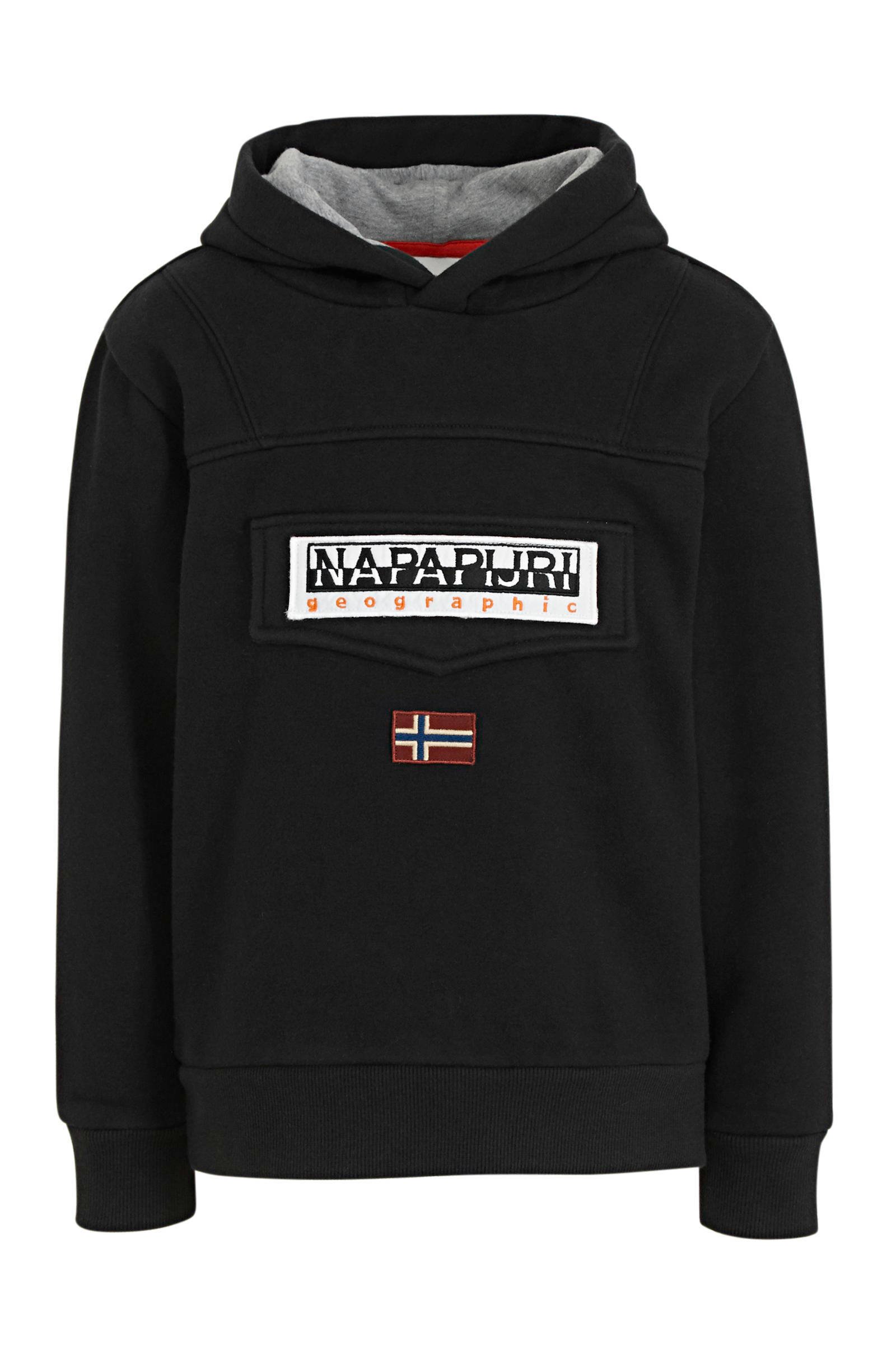 Napapijri hoodie Burgee zwart | wehkamp Napapijri hoodie Burgee met logo donkerblauw | wehkamp