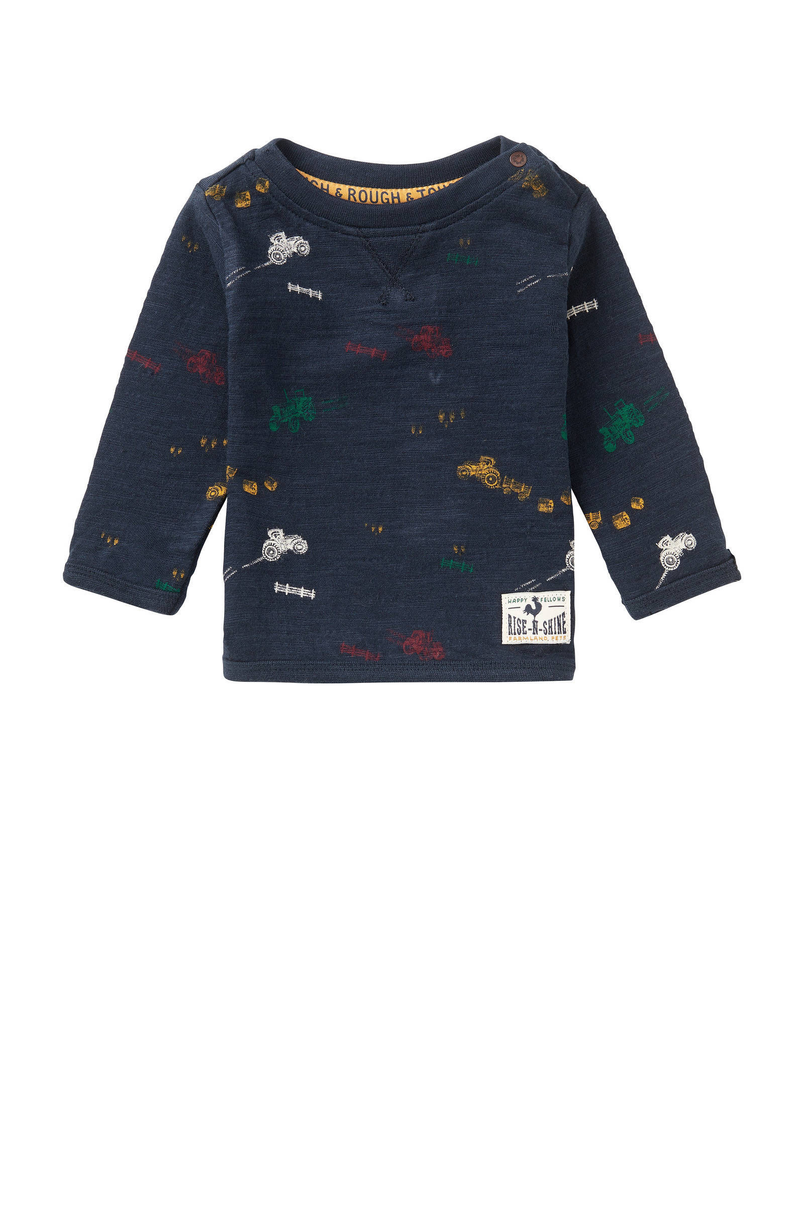 Noppies kleding voor baby's kopen Vind jouw Noppies Noppies baby longsleeve met stippen witoker | wehkamp