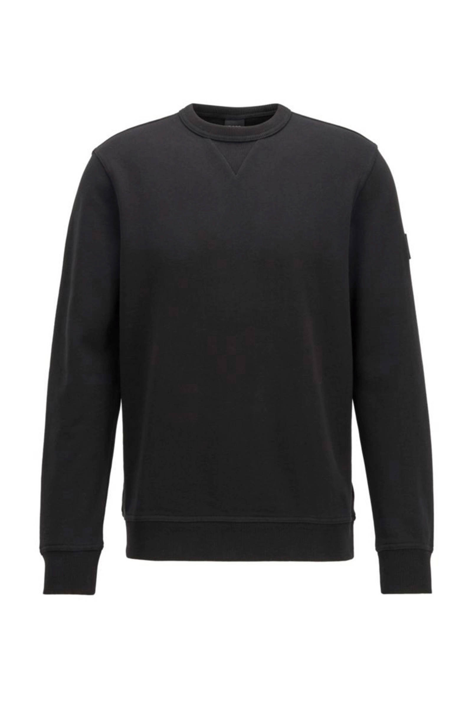 Hugo Boss trui zwart ronde hals model Walkup online kopen