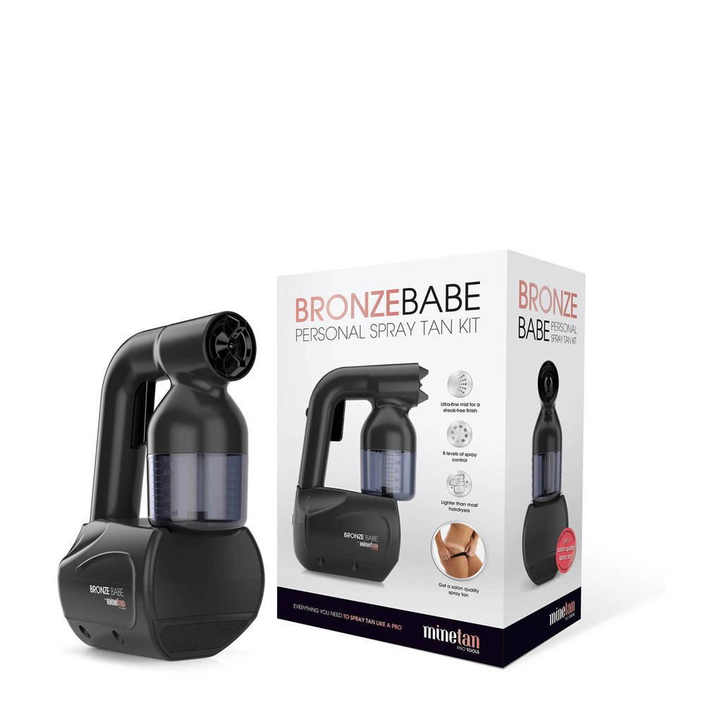 MineTan Bronze Babe spray tan kit - Zwart