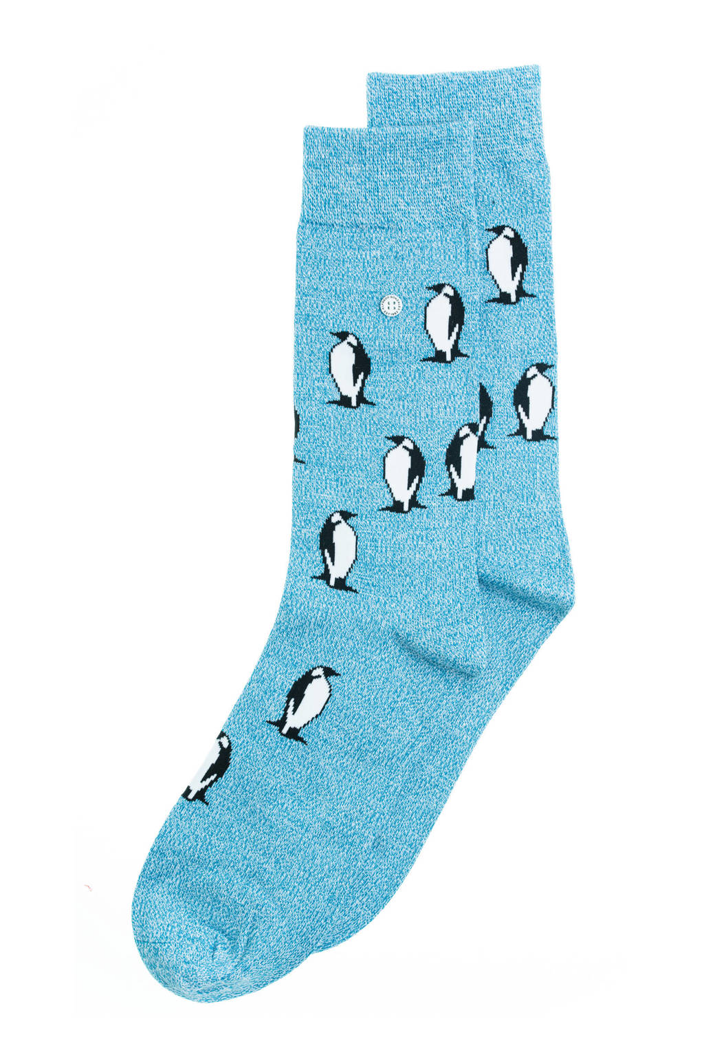 Alfredo Gonzales sokken The Penguin blauw, Blauw melee/zwart/wit