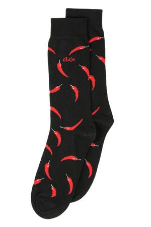 sokken Red Peppers zwart