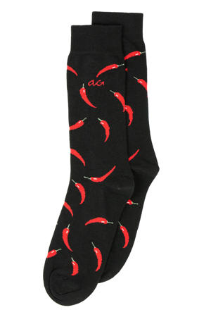 sokken Red Peppers zwart