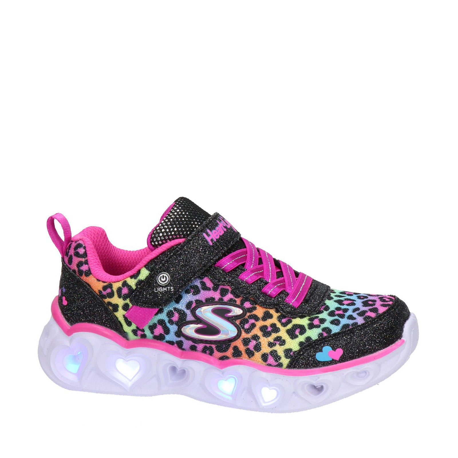 Skechers Heart Lights sneakers met lichtjes roze | wehkamp