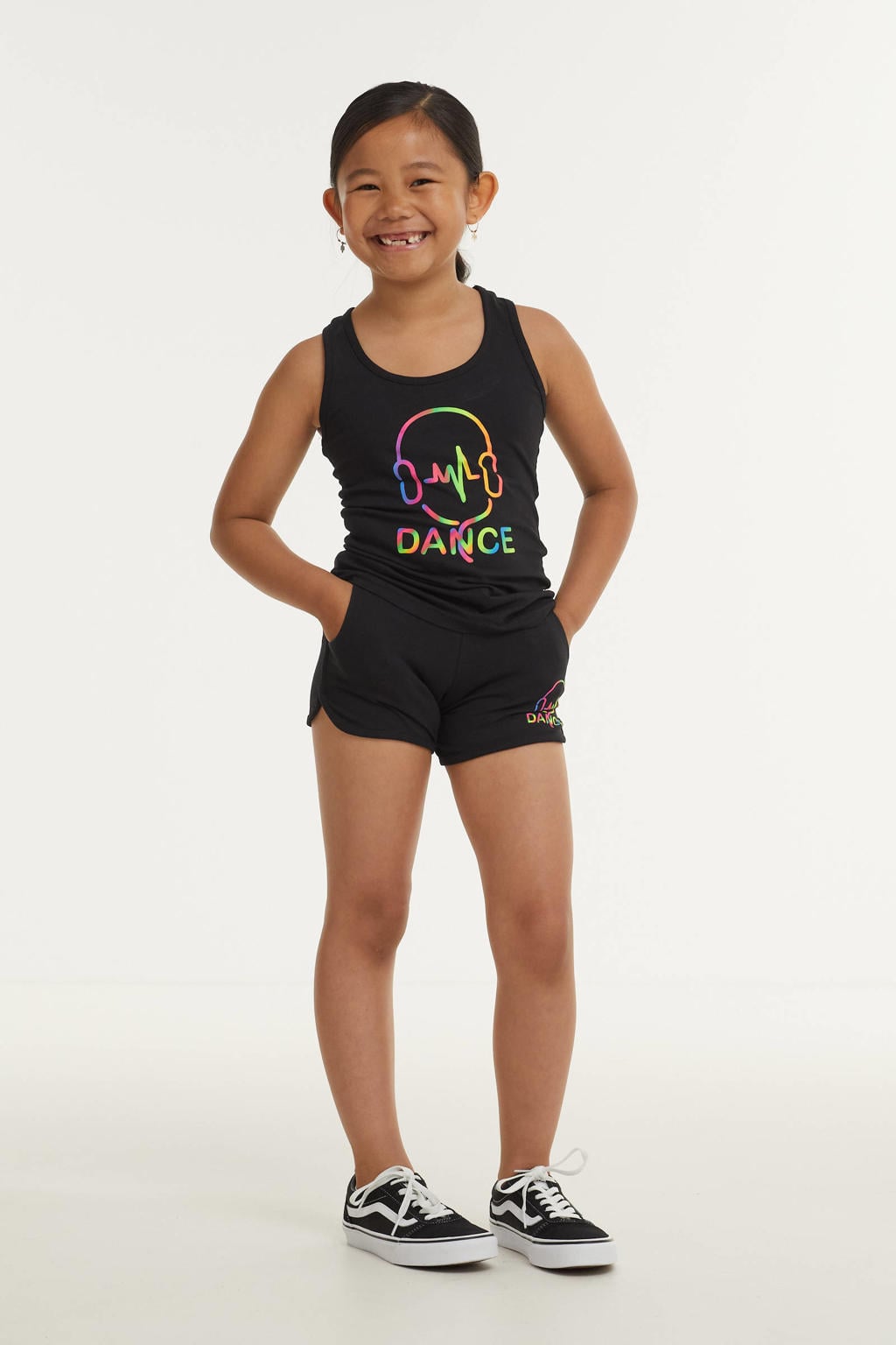 Papillon sportshort zwart/multi