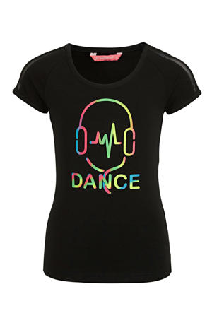 sportshirt zwart/multi
