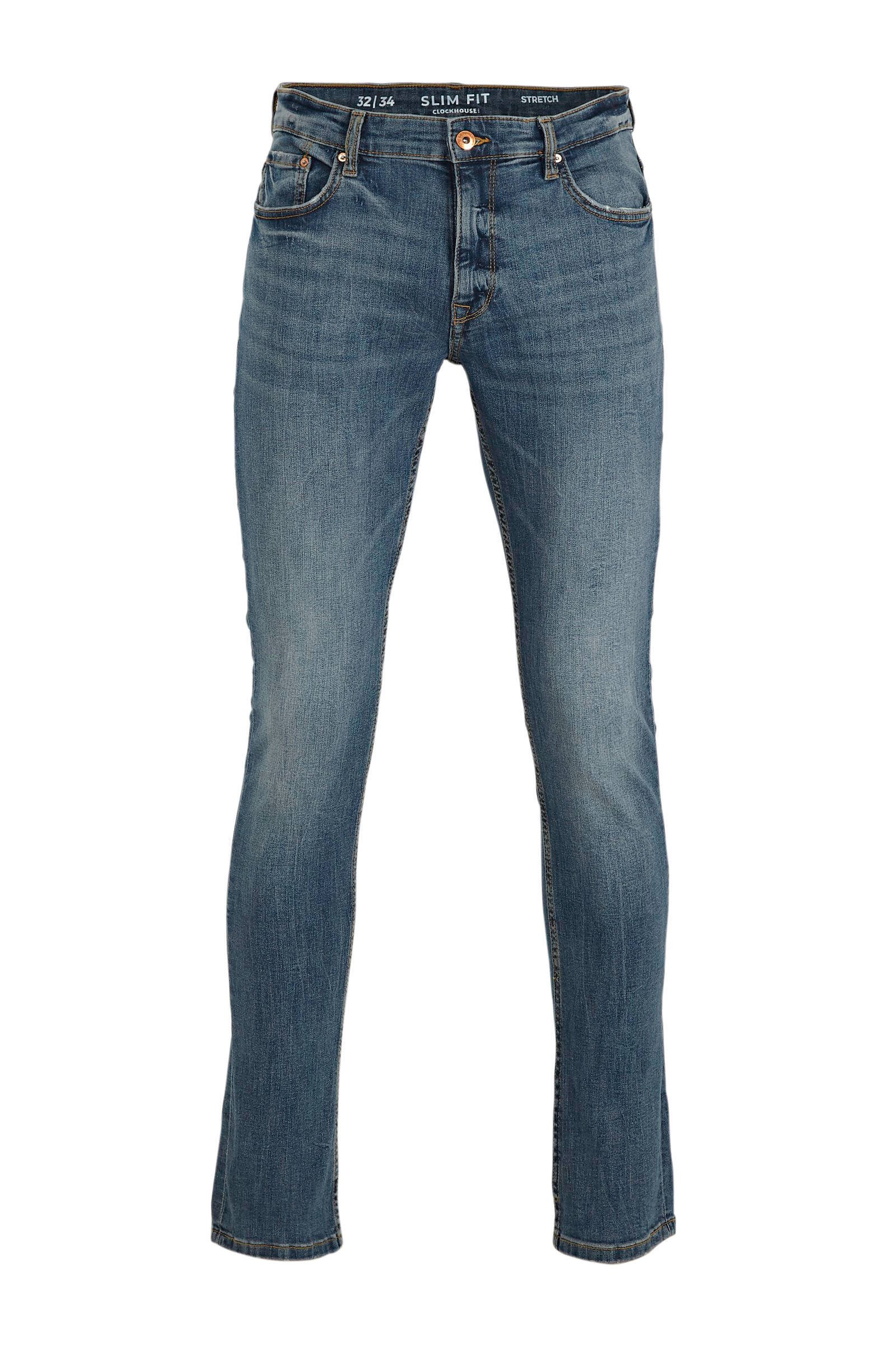 C&A Clockhouse slim fit jeans dark denim wehkamp