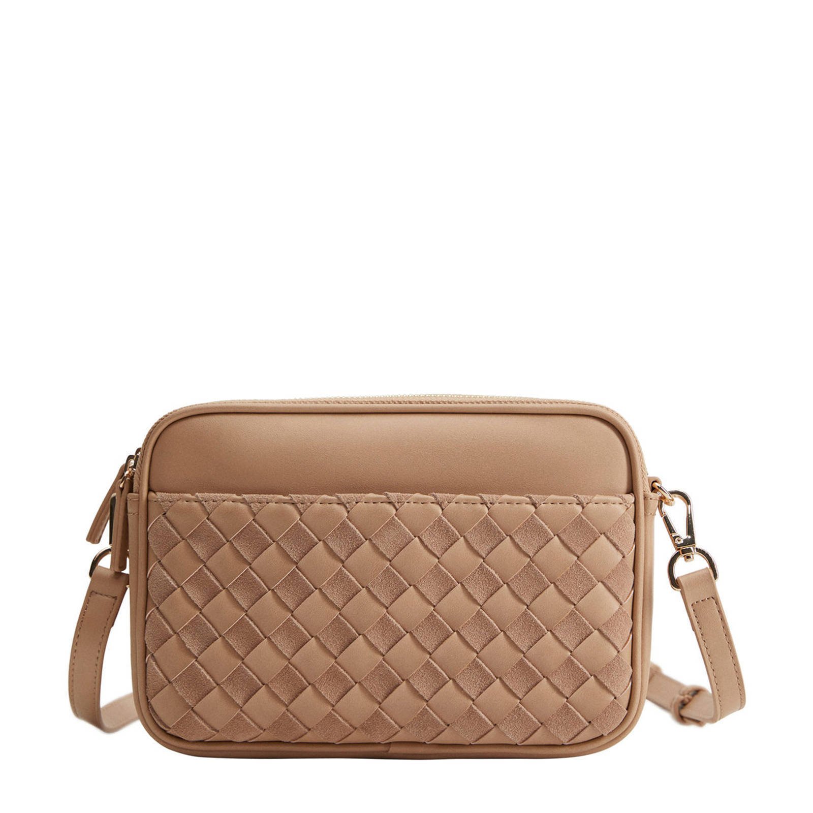 Violeta by Mango leren handtas bruin | wehkamp Violeta by Mango leren handtas cognac | wehkamp
