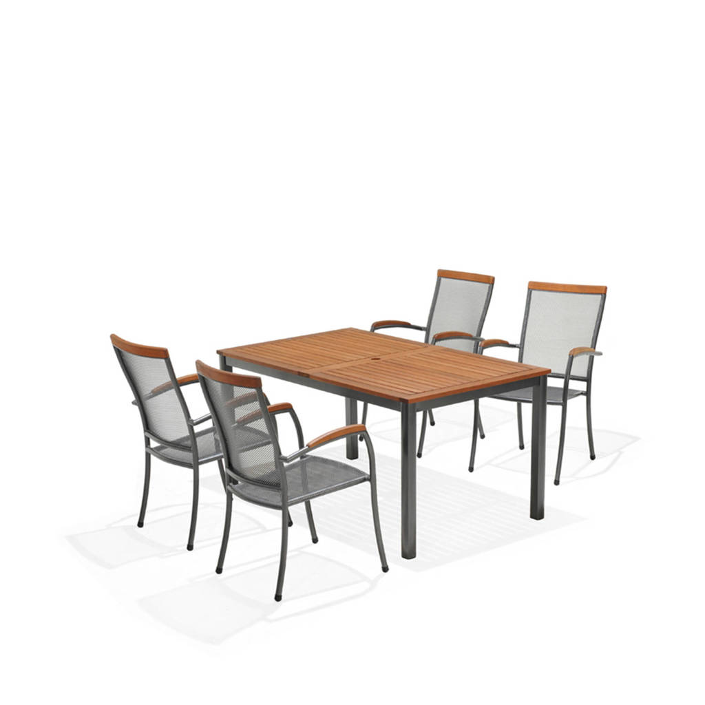 whkmp's own tuinset Ibis/Leo, Zwart/hout