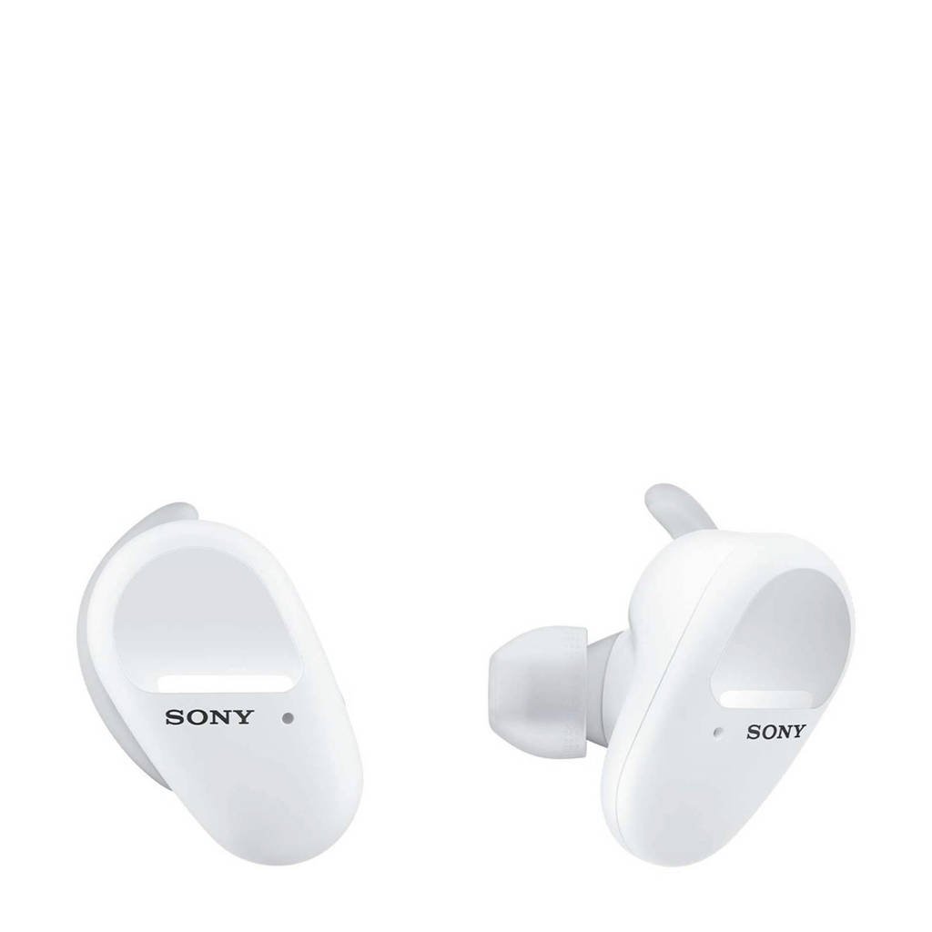 Sony WF-SP800N draadloze oordopjes met Noise Cancelling draadloze in-ear hoofdtelefoon met noise cancelling, Wit