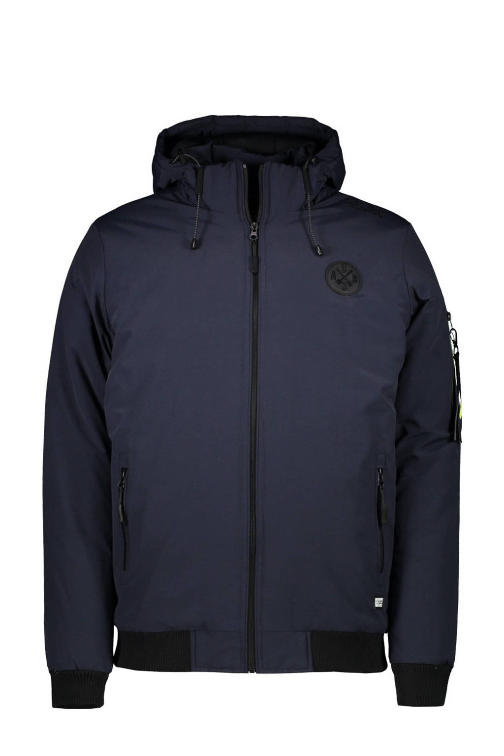 Cars gewatteerde winterjas Basco donkerblauw, Donkerblauw