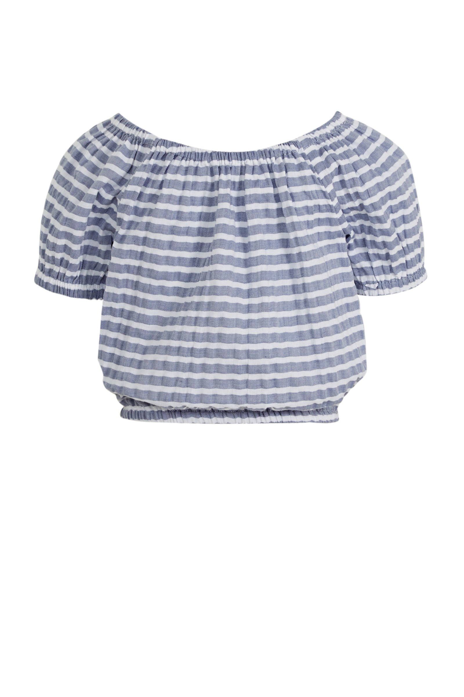 C&A Here & There gestreepte top blauwwit | wehkamp C&A Here & There gestreepte trui wit | wehkamp