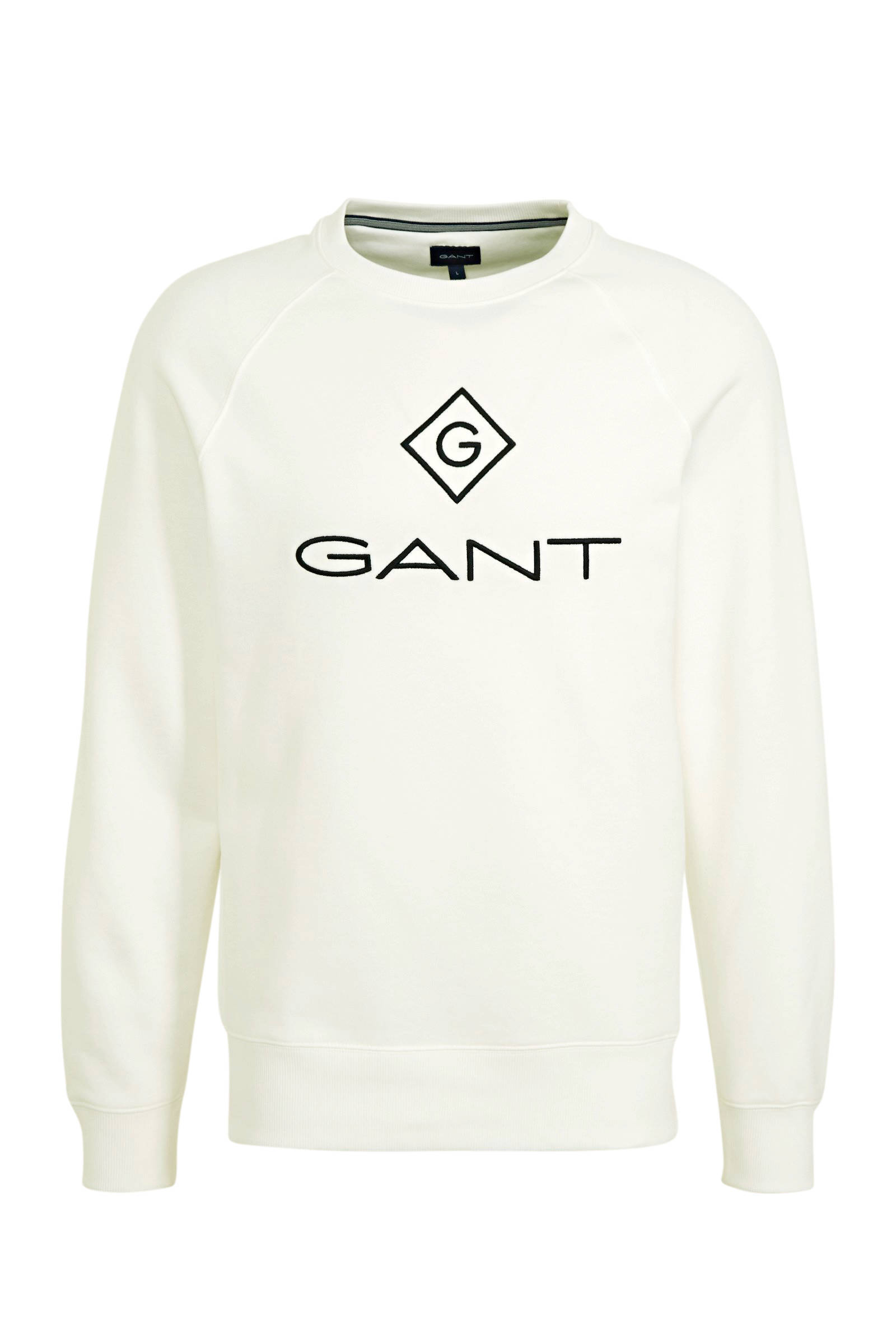 GANT sweater met logo ecru | wehkamp GANT sweater witroodblauwmarineoranje | wehkamp