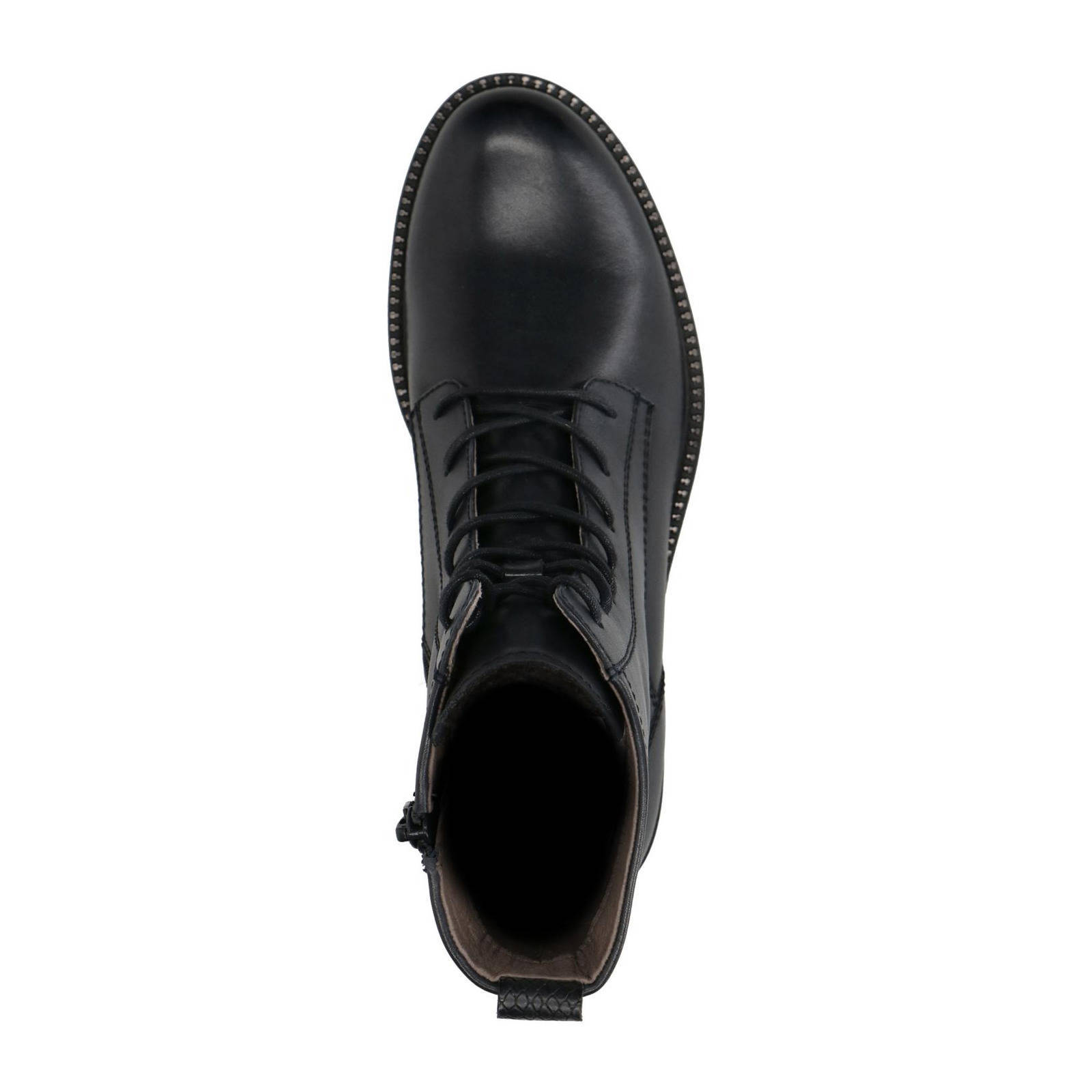 No Stress leren veterboots donkerblauw | wehkamp