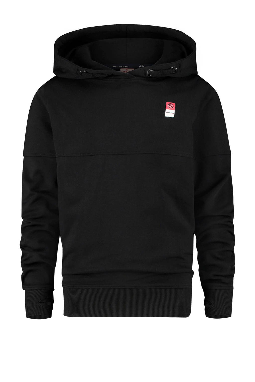 Vingino Essentials hoodie met biologisch katoen zwart