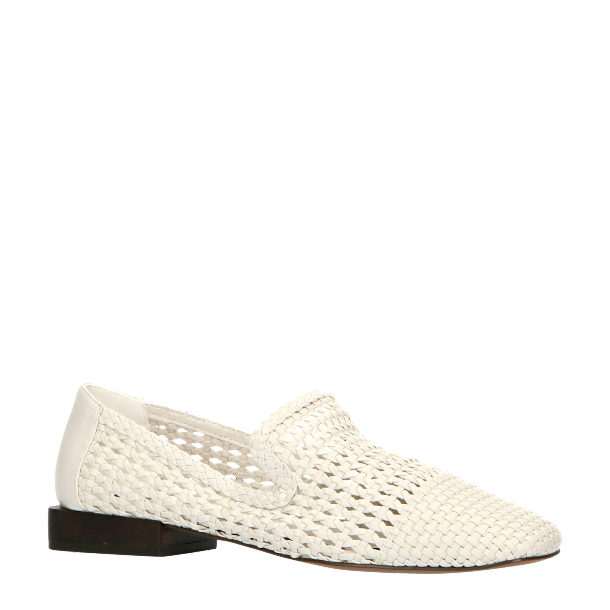 Mango gevlochten loafers off white | wehkamp