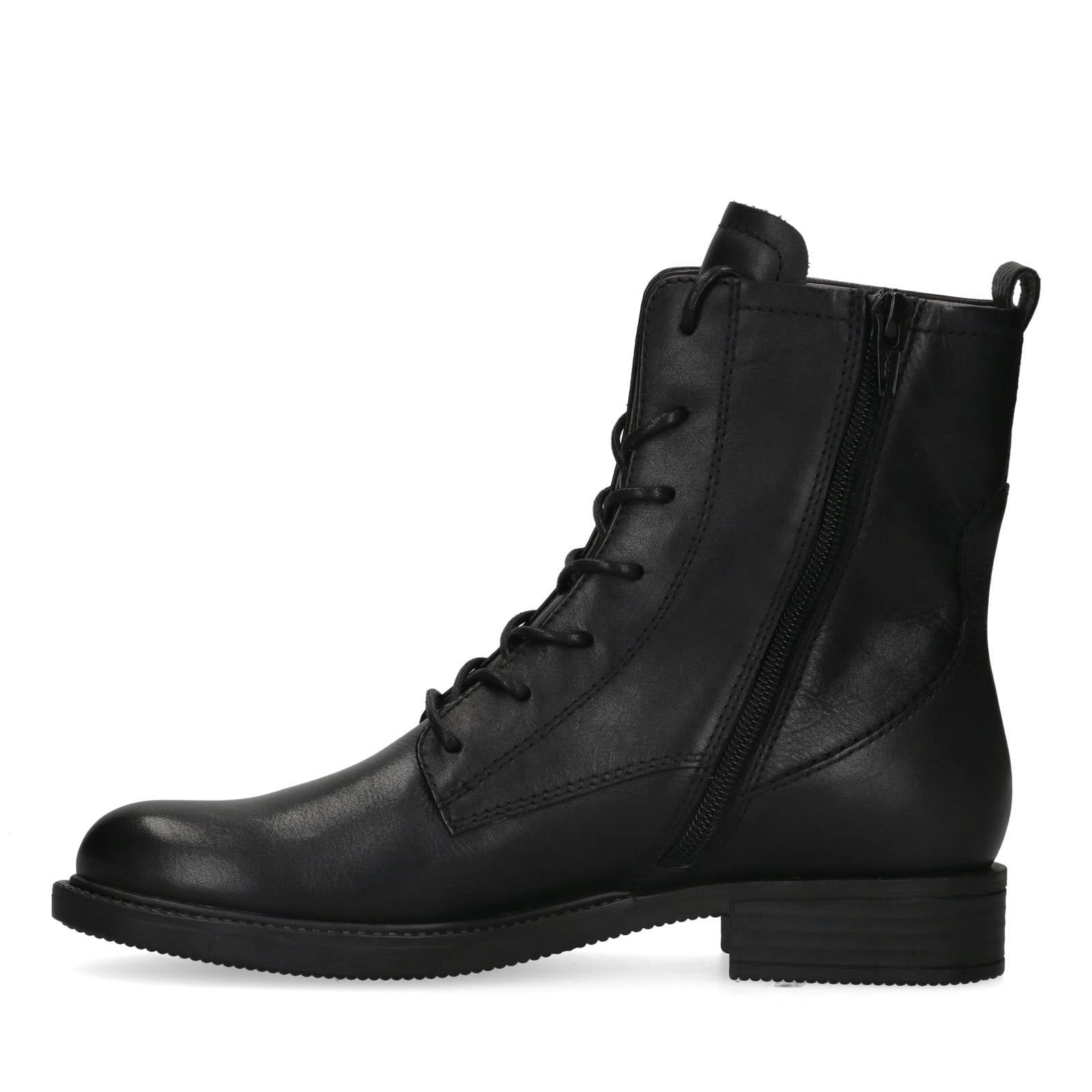 No Stress leren veterboots zwart | wehkamp
