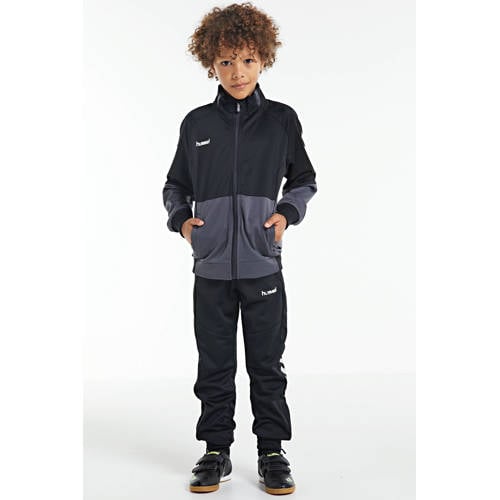 hummel Junior trainingspak zwart/grijs afbeelding