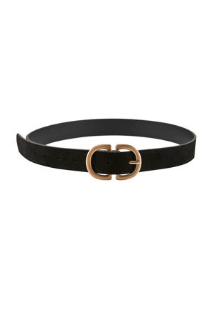 suède riem PCJUVA zwart/goud