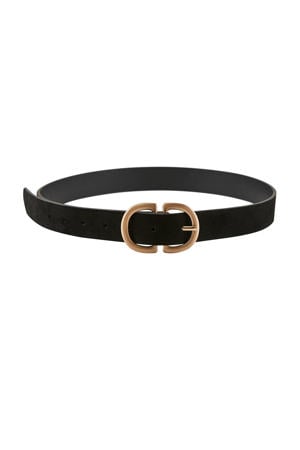 suède riem PCJUVA zwart/goud
