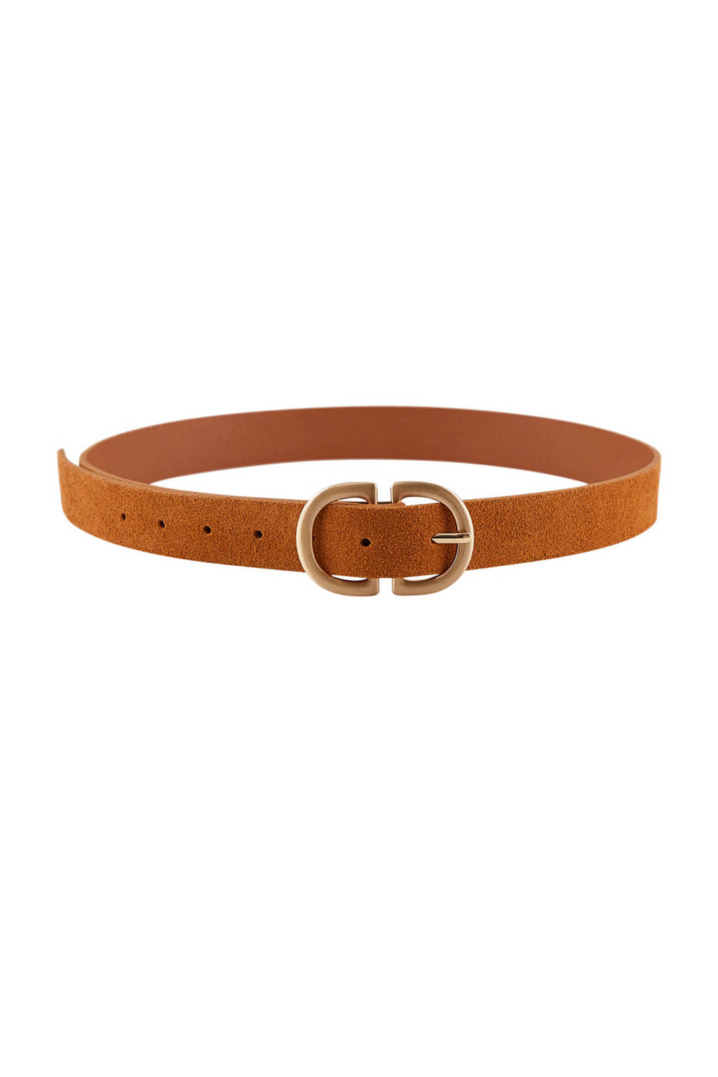 PIECES riem cognac, Cognac/Goud
